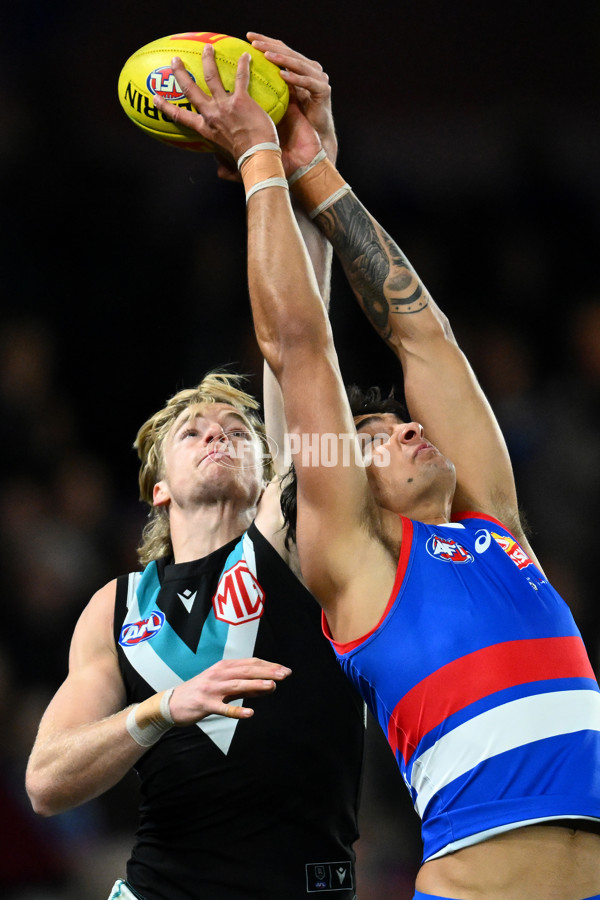 AFL 2023 Round 13 - Western Bulldogs v Port Adelaide - A-1786603