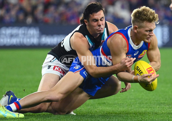 AFL 2023 Round 13 - Western Bulldogs v Port Adelaide - A-1786617