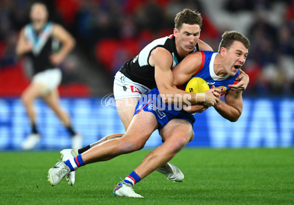 AFL 2023 Round 13 - Western Bulldogs v Port Adelaide - A-1786622