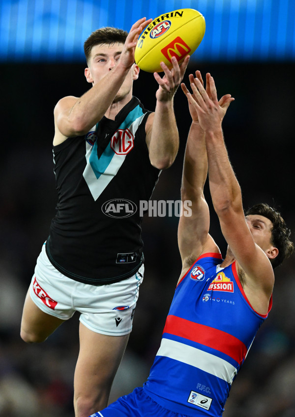 AFL 2023 Round 13 - Western Bulldogs v Port Adelaide - A-1786625