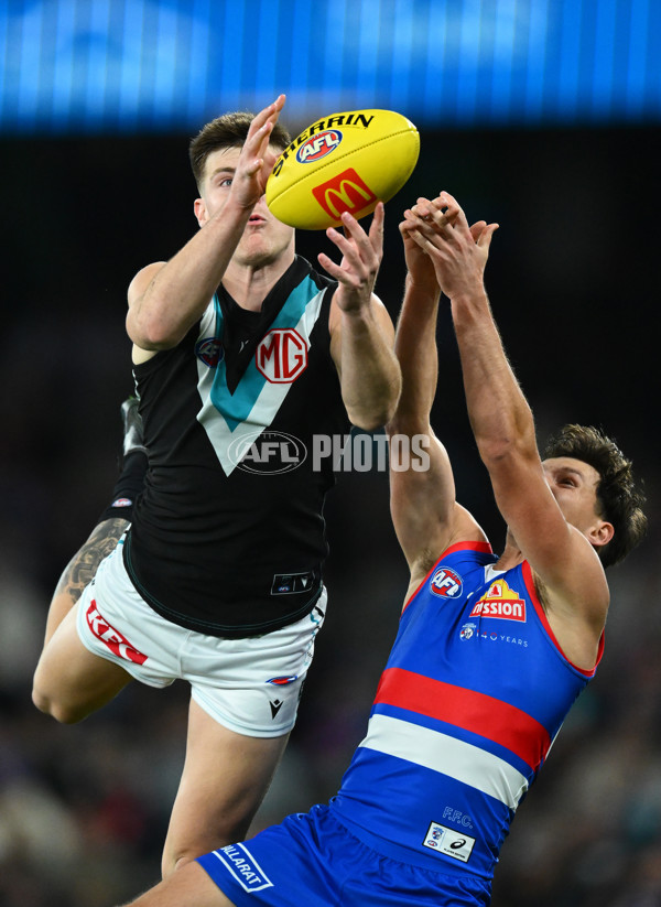 AFL 2023 Round 13 - Western Bulldogs v Port Adelaide - A-1786626