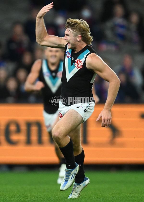 AFL 2023 Round 13 - Western Bulldogs v Port Adelaide - A-1786655