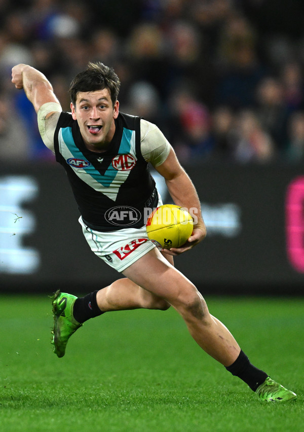 AFL 2023 Round 13 - Western Bulldogs v Port Adelaide - A-1786676