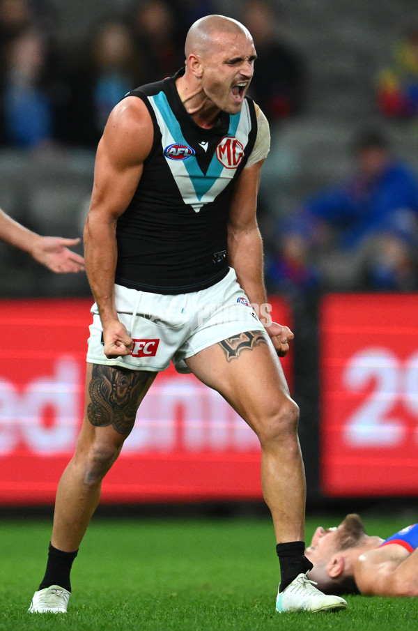 AFL 2023 Round 13 - Western Bulldogs v Port Adelaide - A-1787857