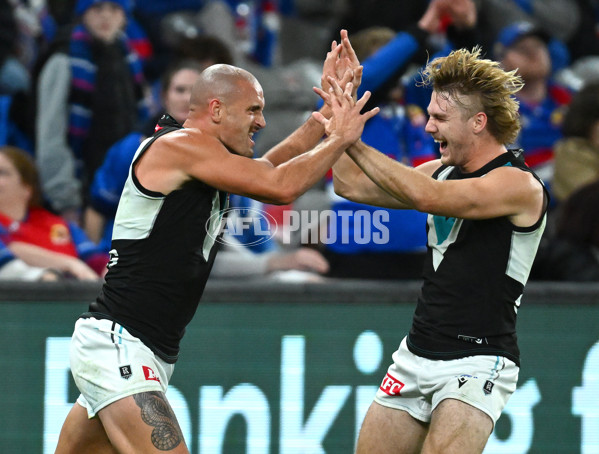 AFL 2023 Round 13 - Western Bulldogs v Port Adelaide - A-1787885