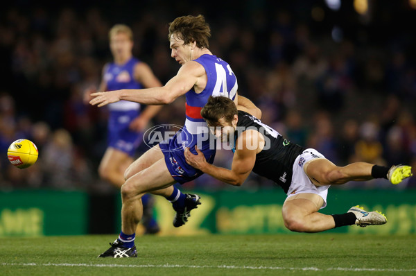 AFL 2015 Rd 19 - Western Bulldogs v Port Adelaide - 394264