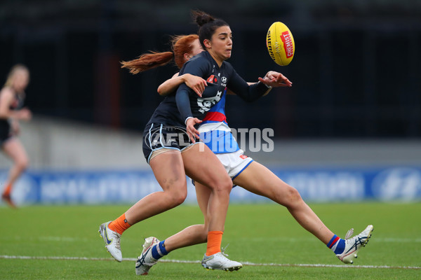 AFLW 2022 S7 Round 10 - Carlton v Western Bulldogs - A-465483