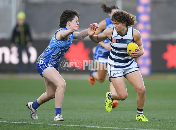 AFLW 2022 S7 First Elimination Final - Geelong v North Melbourne - A-522626