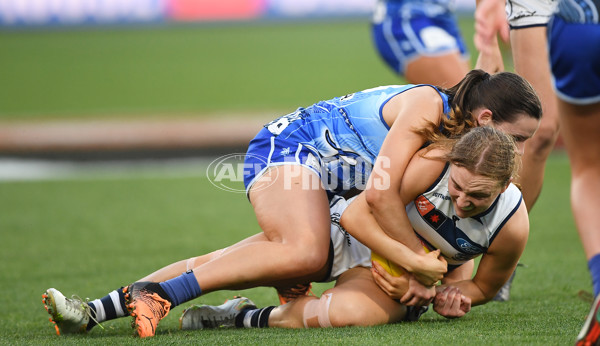 AFLW 2022 S7 First Elimination Final - Geelong v North Melbourne - A-522664