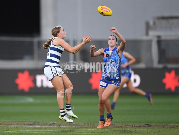 AFLW 2022 S7 First Elimination Final - Geelong v North Melbourne - A-526423