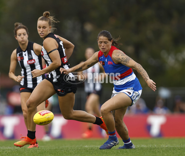 AFLW 2022 S7 Second Elimination Final - Collingwood v Western Bulldogs - A-529096