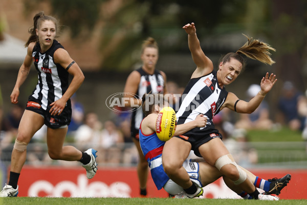 AFLW 2022 S7 Second Elimination Final - Collingwood v Western Bulldogs - A-529615