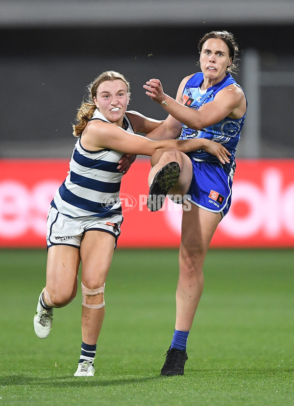 AFLW 2022 S7 First Elimination Final - Geelong v North Melbourne - A-532650