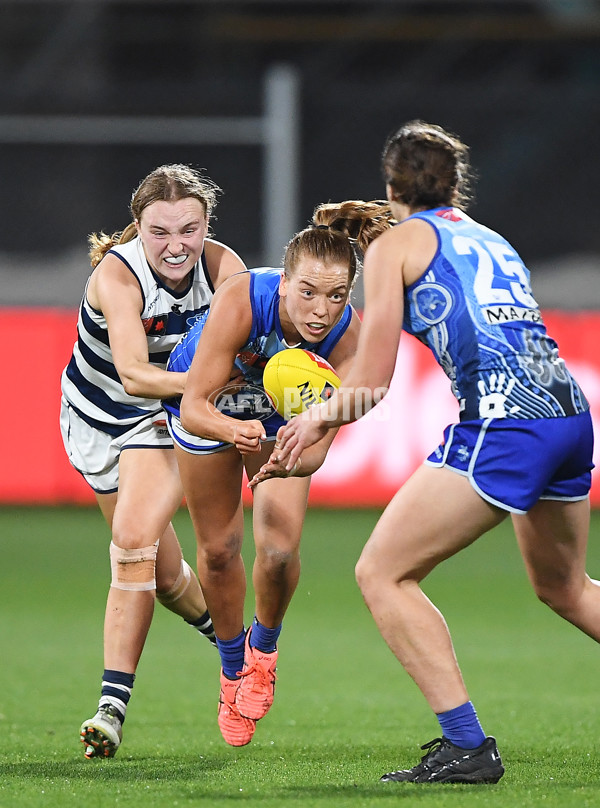 AFLW 2022 S7 First Elimination Final - Geelong v North Melbourne - A-532659