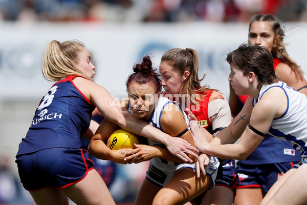 AFLW 2022 S7 Second Preliminary Final - Melbourne v North Melbourne - A-599602