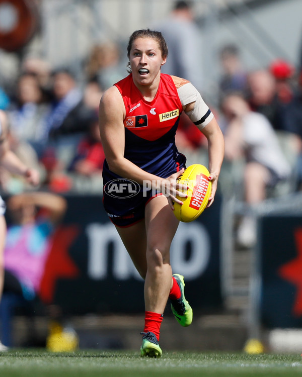 AFLW 2022 S7 Second Preliminary Final - Melbourne v North Melbourne - A-599620