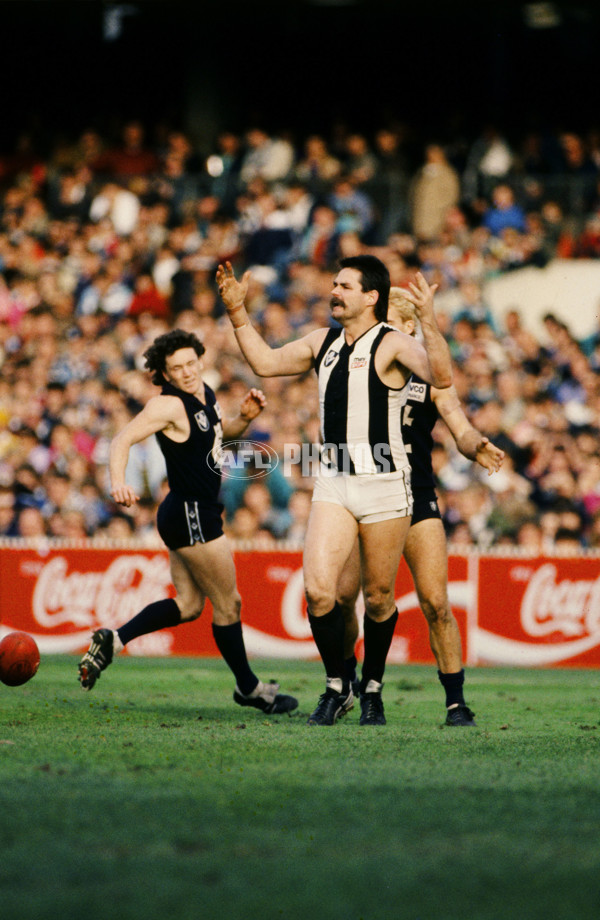 VFL 1980's - Collingwood v Carlton - 28688