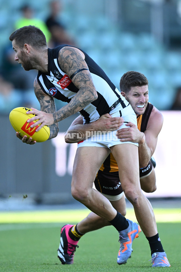 3 AFL Practice Match - Hawthorn v Collingwood - A-870206