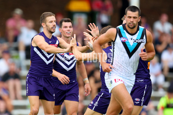 3 AFL Practice Match - Fremantle v Port Adelaide - A-872936