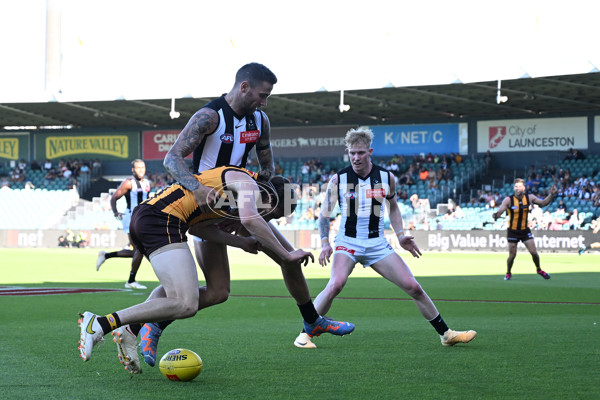 3 AFL Practice Match - Hawthorn v Collingwood - A-873457