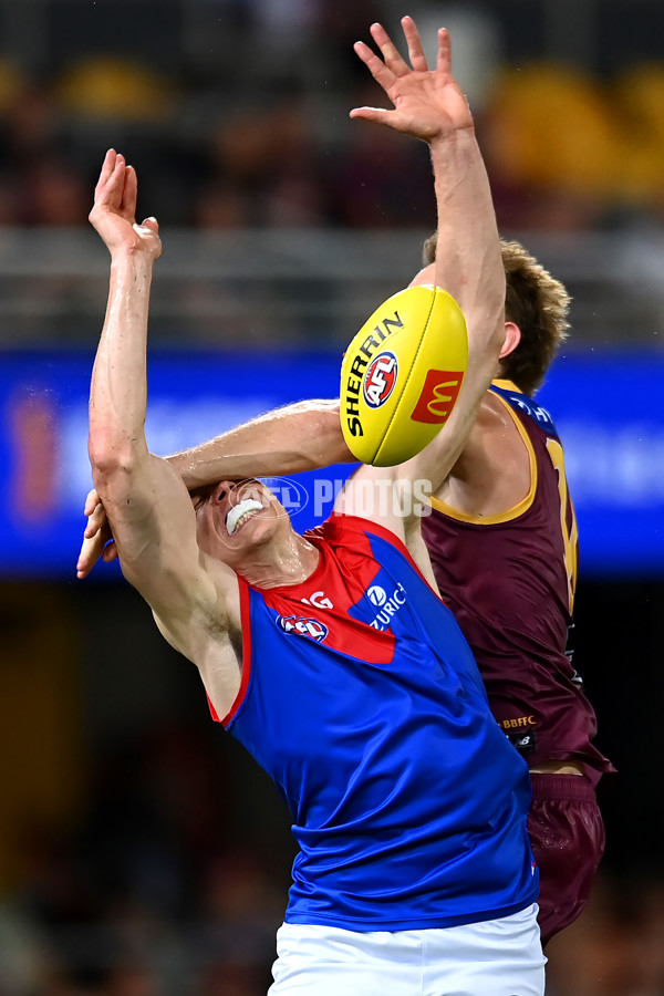 AFL Rd 2  - Brisbane v Melbourne - A-957324