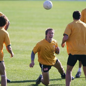 AFL Media - 2006 Carlton Train In Socceroos Jerseys