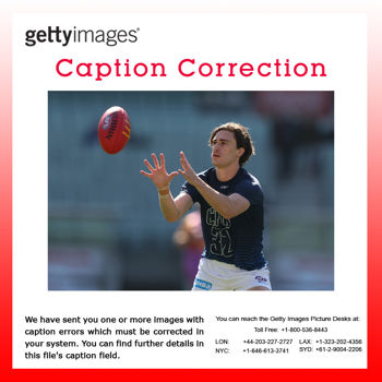 CAPTION CORRECTION: AFL Rd 7 - Essendon v Geelong